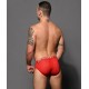 Andrew Christian - Mesh Stripe Sexy Brief w/ Almost Naked Red