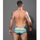 Andrew Christian - Mesh Stripe Boxer Almost Naked