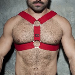 Addicted - Double Ring Harness Red