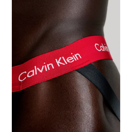 Calvin Klein - Cotton Stretch Jockstrap Red Burgundy