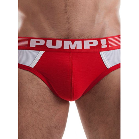 Ribbed Brief Red
