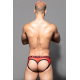 Andrew Christian - SCARLET MESH BUBBLE BUTT JOCK W/ ALMOST NAKED Red