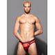 Andrew Christian - SCARLET MESH BUBBLE BUTT JOCK W/ ALMOST NAKED Red