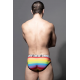 Andrew Christian - PRIDE STRIPE BRIEF W/ ALMOST NAKED