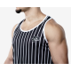 PUMP! - Black Striped Tank Top