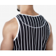 PUMP! - Black Striped Tank Top