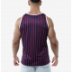 PUMP! - Navy Striped Tank Top