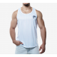 PUMP! - Sky Blue Striped Tank Top