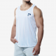 PUMP! - Sky Blue Striped Tank Top