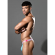 Andrew Christian - Happy Y-back Thong Sky Blue & Pink