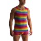 Manstore - M2411 Tank Top Rainbow