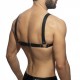 Addicted - X-Cross Leather Harness Black