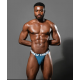 Andrew Christian - ESSENTIAL RIB THONG W/ ALMOST NAKED® Teal/Sand