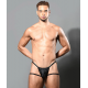 Andrew Christian - GLOSS CHAIN THONG W/ ALMOST NAKED Black