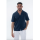 FRILIVIN - Chemise d'été minimaliste Navy