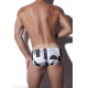 Alexander COBB - MINI BRIEF BLACK - WHITE