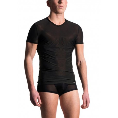 Manstore - M101 V-Neck Tee regular Black