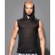 Andrew Christian - City Mesh Burnout Sleeveless Hoodie