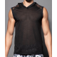 Andrew Christian - City Mesh Burnout Sleeveless Hoodie