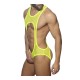 Addicted - SEXY MESH SINGLET NeonYellow+Black