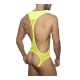 Addicted - SEXY MESH SINGLET NeonYellow+Black