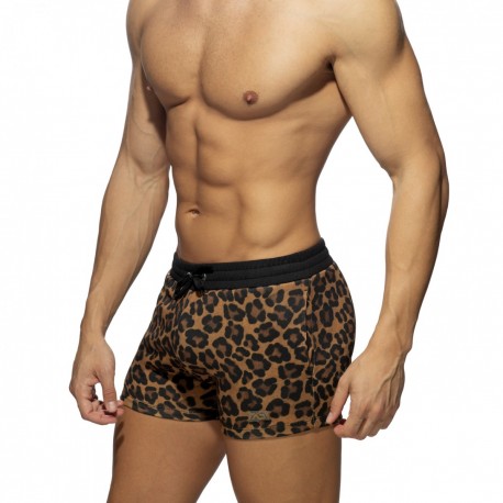 Addicted - LEOPARD ATHLETIC SHORTS