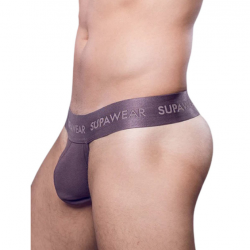 Supawear - Ribbed Thong Underwear Peppercorn