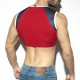 ES Collection - MUSCLE CROP TOP Red/White