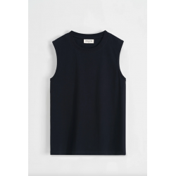 Frilivin - T-shirt débardeur uni pour homme White + Black