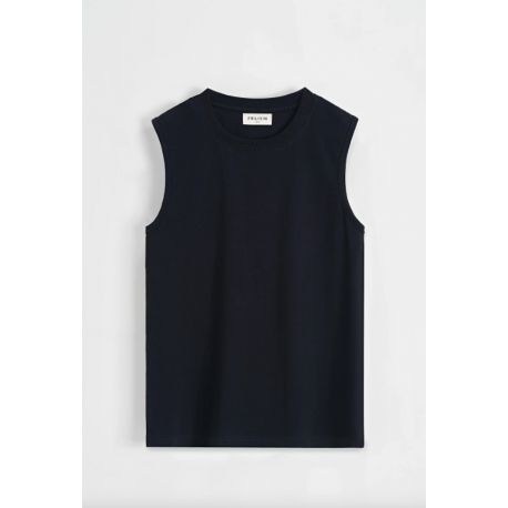 Frilivin - T-shirt débardeur uni pour homme White + Black