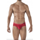 CandyMan - 3PK Australian Latin Briefs Color Red-Black-Grape