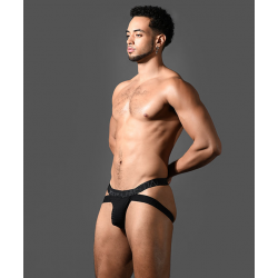 Andrew Christian - Martel Mesh Cross Jock w/ ALMOST NAKED® - BLACK