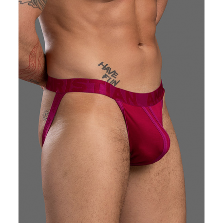 Andrew Christian - CoolFlex Modal Jock w/ SHOW-IT® - BURGUNDY
