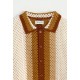 FRILIVIN - Chemise perforée Brun/Orange