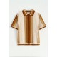FRILIVIN - Chemise perforée Brun/Orange
