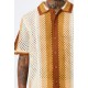 FRILIVIN - Chemise perforée Brun/Orange