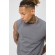 FRILIVIN - T-shirt débardeur uni pour homme Dark Grey
