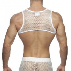 Addicted - AD PARTY ZIP HARNESS White