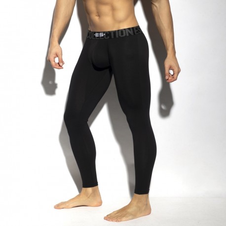 ES Collection - BASIC COTTON LONG JOHN Black
