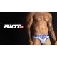 Aussiebum - Riot Brief White + Royal Blue + Black