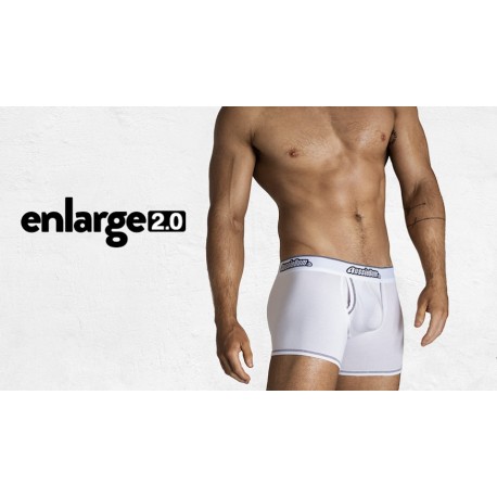 Aussiebum - Enlarge 2.0 Trunk White + Navy