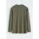 FRILIVIN - T-shirts classiques  longues manches Beige+Bleu+Vert+Noir