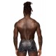 CandyMan - Male Power S-naked Pouch Short Color Black-Blue