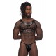 CandyMan - Male power Leather Gemini Harness Color Black
