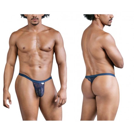 CandyMan - Lace Thongs Color Blue