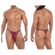 CandyMan - Mesh Thongs Color Burgundy