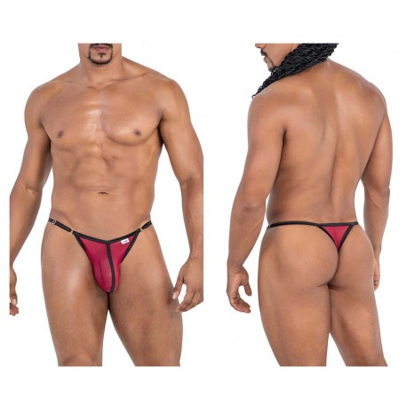 CandyMan - Mesh Thongs Color Burgundy