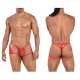 CandyMan - Lace Trunks Thongs Color Red