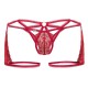 CandyMan - Lace Trunks Thongs Color Red