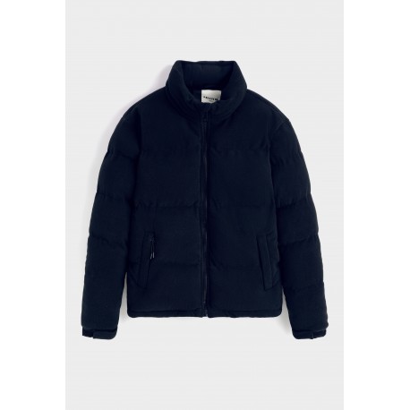 FRILIVIN - Doudoune Bleu marine + Blanc